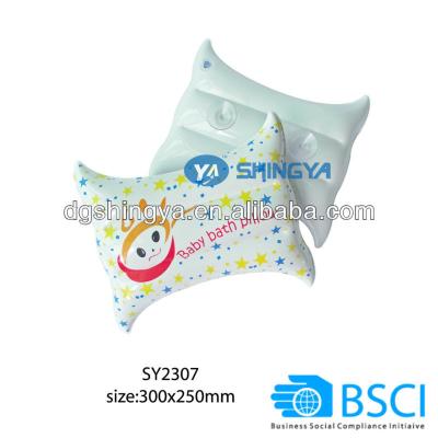 China PVC Sustainable Inflatable Swim Pillow With Sucker for sale