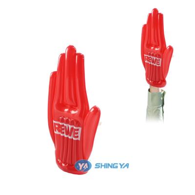 China Customized Logo PVC Material Promotional Inflatable Hand Customized For Cheer for sale