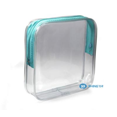 China Hot Sales Vintage Organizer Clear Tote Travel Zipper Pouch PVC Cosmetic Bags for sale