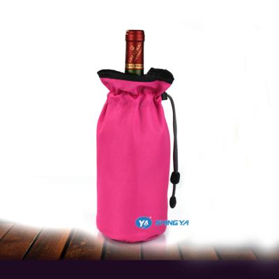 China High Quality Portable Waterproof 600D+gel Wine Bottle Cooler Bag for sale