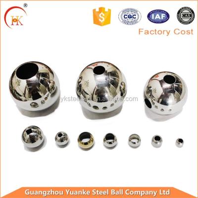 China Customized High Corrosion Resistance Polished 25mm 30mm 42mm 50mm 63mm Stainless Steel Ball With Drilled Hole for sale