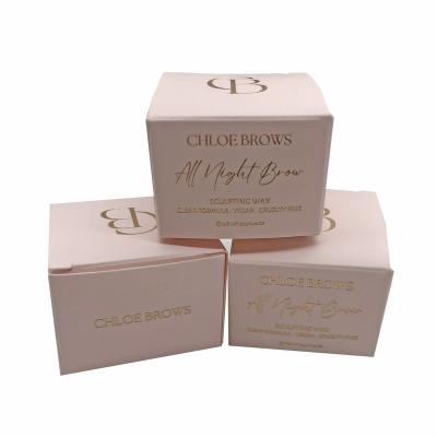 China Recyclable Luxury Pink Small Card Paper Boxes For Cosmetic Specialty Logo Printing Gift Paper Hot Stamping Paper Boxes for sale