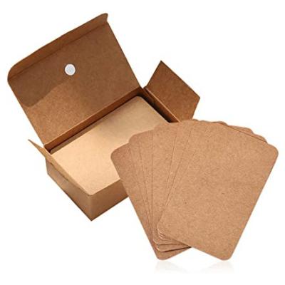 China Catalog Wholesale Kraft Paper Greeting Card And Label Custom Printing Thank You Gift Business Paper Card for sale