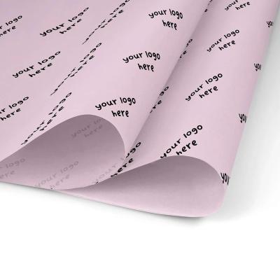 China Custom Printed Product Wrapping Logo Gift Wrapping Paper Clothing Tissue Paper for sale