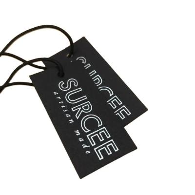 China Garment Accessories Clothing Label Hang Tag Custom Hair Extension Cosmetic Packaging Tag With Printing Logo for sale