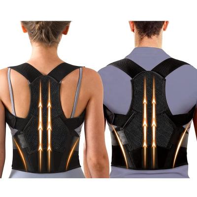 China Adjustable Elasticity Breathable Back Posture Corrector for Women and Men with Adjustable Breathable Spine Back Support Upper and Middle Back Brace for sale