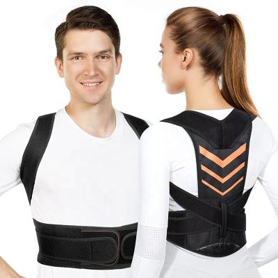 China Adjustable Elasticity Breathable Full-support Posture Corrector For Men and Adjustable Women and Breathable Back Straightener Spine and Back Support Brace for sale