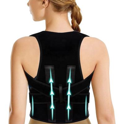 China Adjustable Elasticity Breathable Posture Corrector Full Back Brace Posture Correction Adjustable Upright Back Support Straightener Prevent Scoliosis for sale