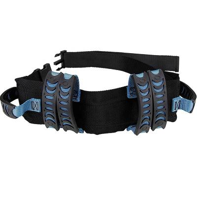 China Convenient Gait Belt Gait Transfer Belt with 6 Plastic Padded Handles and Quick Release Buckle for Patient and Elderly Physical Therapy for sale