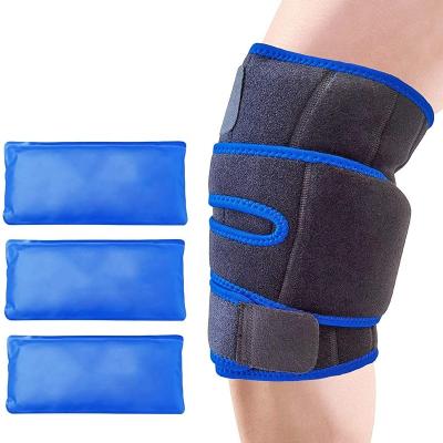 China Non-Slip Reusable Knee Brace Compression Gel Heat Support Strap Sleeve Cold/Hot Ice Pack Wrap for Arthritis, Tendonitis, ACL Pain Relief for sale