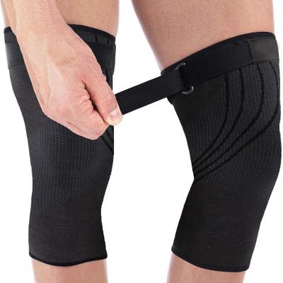 China Anti-Slip Compression Knee Sleeve with Adjustable Strap Knee Support from Weightlifting, Workout, Running, Joint Pain and Arthritis, Increasing for sale