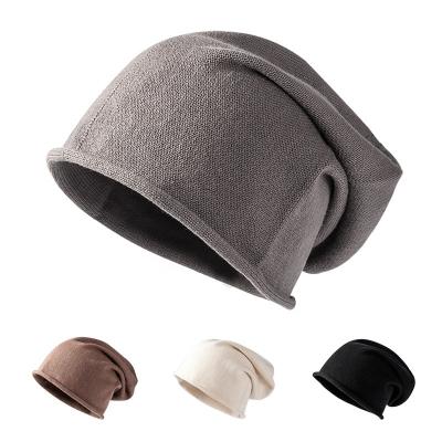 China Autumn Winter COMMON Slouch Beanie Skull Warm Soft Loose Hat Men Women Long for sale