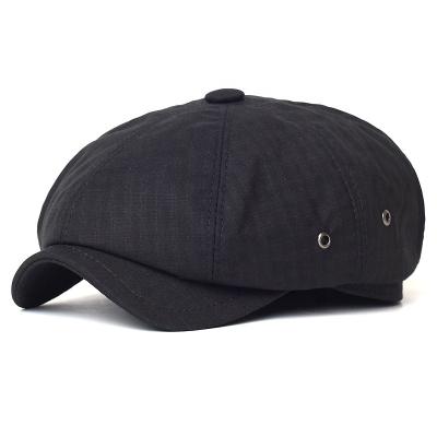 China Unisex Octagonal Plain Ivy Cap Fashion Newsboy Cap Character Hat Retro Beret Hats Casual Wild Breathable Casual Hats for sale