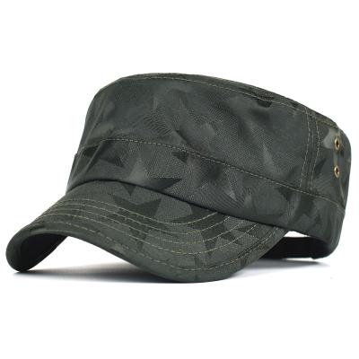 China Character military hats spring casual summer outdoor sport men's cadet army hat quick-drying flat surface hat for sale