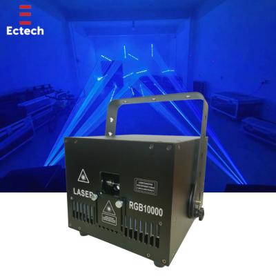 China Concert OEM Good Price Professional DMX 30Kpps Scanner Moving Animation Laser Lighting Show 10W RGB Laser Light for sale