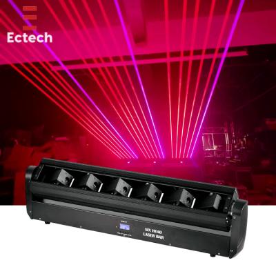 China Wedding Dmx512 6 Head Full Colored RGB Laser Beam Disco Stage Nightclub Lights For Wedding Party for sale