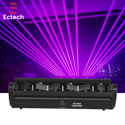 China Wedding Hot DMX512 6 Moving Head Eyes RGB Laser Beam Professional DJ Effect Stage Moving Beam Light for sale