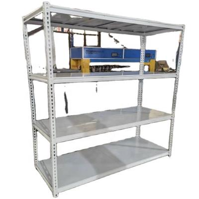 China Heavy Duty Corrosion Protection 4 Tiers Boltless Shelves Steel Garage Metal Shelving Unit Storage Racks for sale