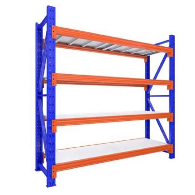 China Corrosion Protection Estantes de metal 4 Layer Heavy Duty Steel Metal Storage Rack Shelves Industrial Garage Shelving for sale