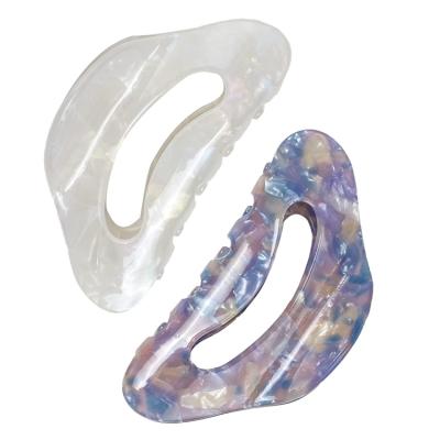 China Wholesale High Quality Hot Selling Cheap Custom Made Acrylic Resin And Alloy Hair Claw Clips For Thick Hair for sale