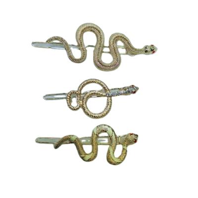 China CHINESE JIRIS 2021 new cute selling metal accessories exaggerated snake hairpins for sale