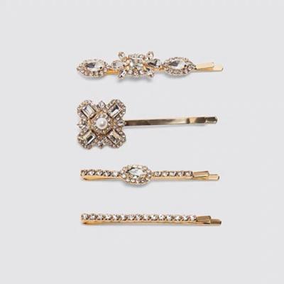 China CHINESE 2021 Latest Bride Wedding Elegant Decorations Beads Hairpins Hair Accessories for sale