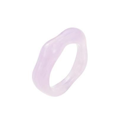 China Other Type Fashion Rings JIRIS New Attractive Price Colored Plastic Resin Ring Set For Women for sale