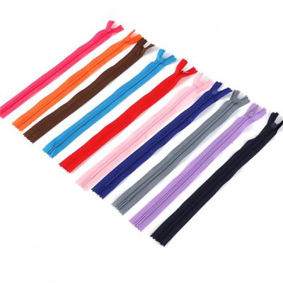 China Eco-Friendly 8cm Mini Short Sewing Nylon Zipper Clogged Zipper For Doll Clothes Various Colors for sale