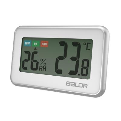 China Indoor Mini Digital LCD Display Hygrometer Thermometer Humidity Measurement Meter Clock B0217TH zu verkaufen