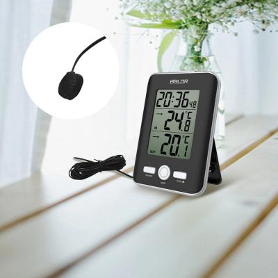 Chine BALDR B0129 Thermometer Digital Wired Indoor Outdoor Weather Station With Min Records Arrow Trend Alarm Max Sound B0129ST2C à vendre