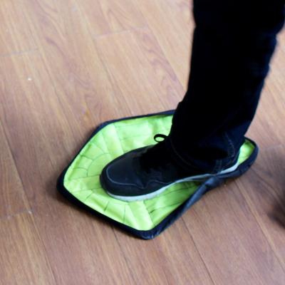 China Newest Design Automatic Step One In Sock Cloth Shoe Covers Hands Free Reusable Shoe Cover One Sizes Fit for sale