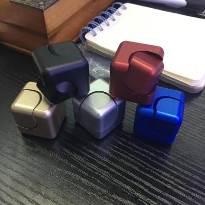 China Decompression Toys Finger Swirl Metal Cube Toys Magic Square Finger Kids Decompression Toy For Birthday Gift C12 for sale