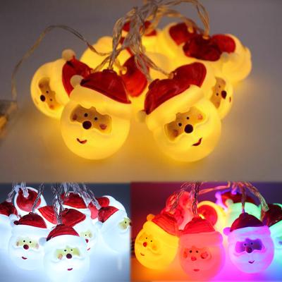 China 2008 Hot Sale PS Christmas Christmas Box Santa Claus Decoration Light Led Battery Lamp String for sale