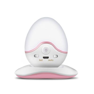 China Room Popular USB Rechargeable Egg Shape Led Night Light With Motion Sensor for sale