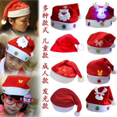 China Wholesale Cheap More Style Christmas Gift Series Sant Hat For Adults Children Common Model JC16 for sale