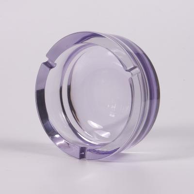 China CLASSIC Customized Smoking Accessories Glass Round Handmade Cigarette Ash Holder Ashtray for sale