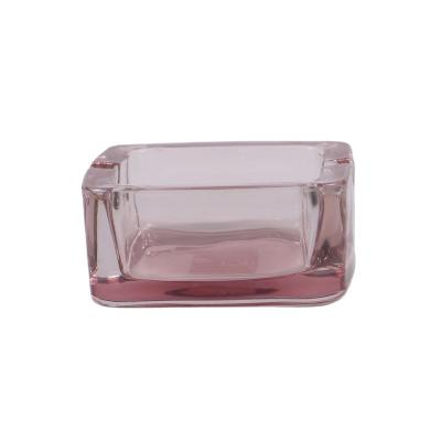 China CLASSIC Customized Portable Cigarette Square Size Glass Ashtray For Smoking for sale