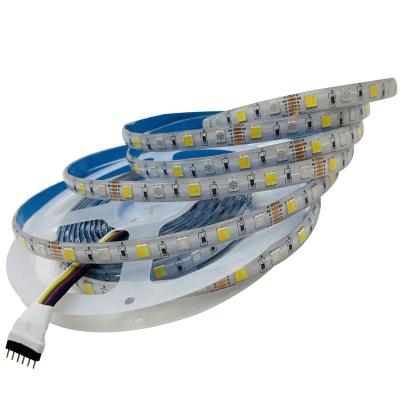 China HOME houdeled 5m 5050 flexible rgbww led strip lights 60led/m 5v 12v 24v iP20 ip65 led strip lighting for sale