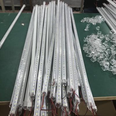 China LANDSCAPE 5630 72leds 24v 1meter length +U shape aluminum profile led strip light milky or clear cover for sale