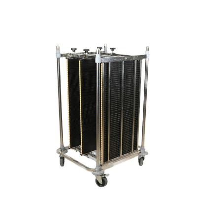 China PCB Storage Four-Four Adjustable ESD Stainless Steel PCB Storage Trolley Trolley for sale