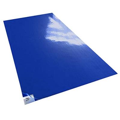 China 99.9% Hospital Bad Taste Dust Glue Sticky Mat Clean Room Blue Sticky Mats for sale