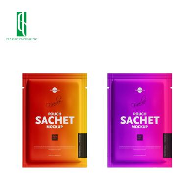 China Food Grade Disposable Wholesale Custom Printed Flat Bag Sachet Packaging Plastic Bag for sale