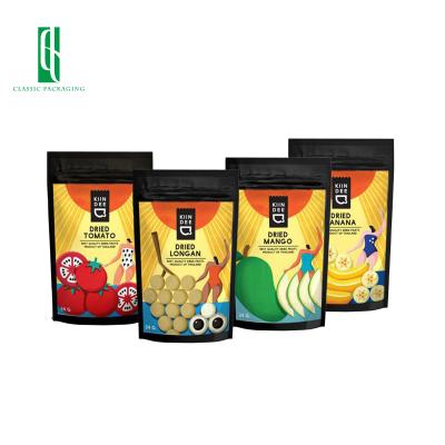 China Hot Selling Recyclable Frost Resistant Food Grade Reusable Zipper Holder Fruit Packaging Bags for sale