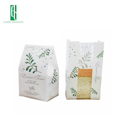 China Doypack Stand Up Bag Food Grade Kraft Paper Wholesale Moisture Proof Bakery Bread Food Customized Bags for sale