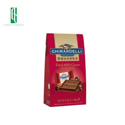 China Resealable Mylar Barrier Small Quantity Smell Proof Edible Dairy Milk Chocolate Bags Plastic Chocolate Vending Bag for sale