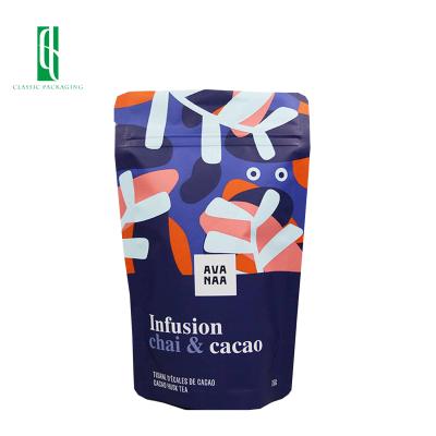 China Wholesale Food Grade Moisture Proof Custom Reseal Matte Finish Plastic Stand Up Pouch With Zipper for sale