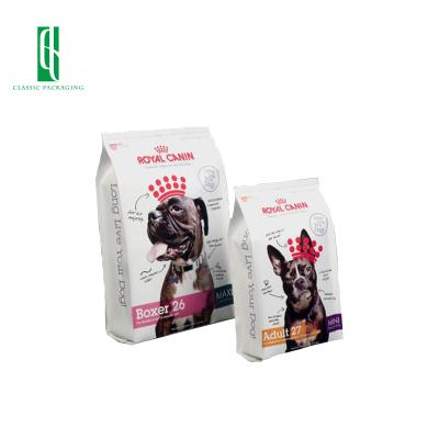 China Recyclable Hot Selling Reusable Moisture Proof Dog Treats Bag Zipper Aluminum Foil Mylar Pet Food Packaging Bag for sale