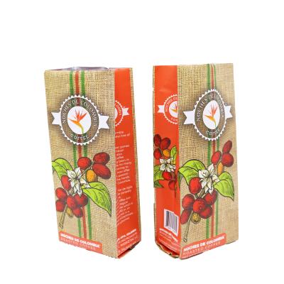 China Custom Printing 50g 100g 250g 500g 1kg Small Batch Coffee Bag Side Gusset Moisture Proof With Valve for sale