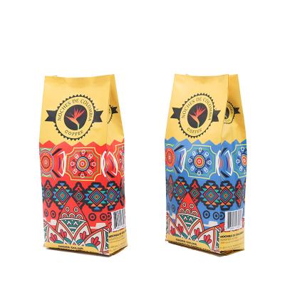 China Small Quantity Printing Moisture Proof Custom Coffee Bags 50g 100g 250g 340g 500g With Valve for sale