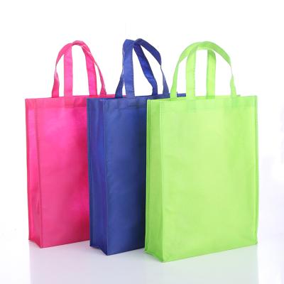 China Custom Reusable Bag Ultrasonic Tote Shopping Tote Non Woven Carry Bag Cheap Stock Eco-Friendly for sale